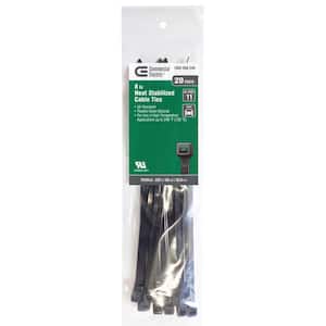 8 in. Heat Stabilized Cable Tie (20-Pack)