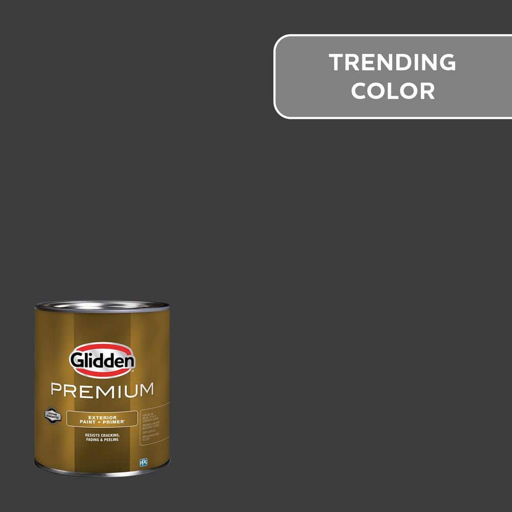 Glidden Premium 1 qt. PPG0995-7 Starless Sky Satin Exterior Latex