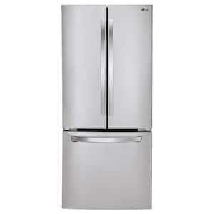 30 in. W 21.8 cu. ft. French Door Refrigerator in Stainless Steel with Multi-Air Flow and Smart Cooling