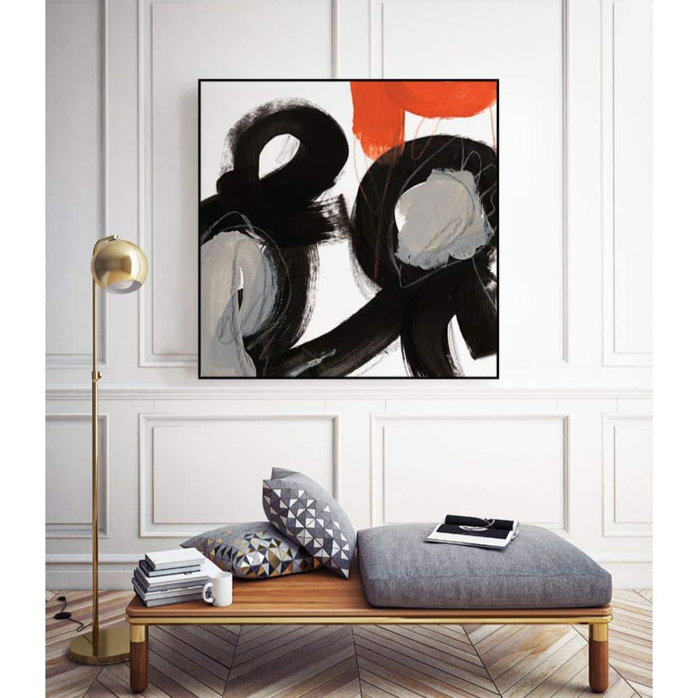 20 in. x 20 in. Chromatic Impulse VII by June Erica Vess Framed Wall A