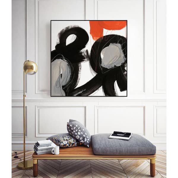 Unbranded 20 in. x 20 in. "Chromatic Impulse VII" by June Erica Vess Framed Wall Art