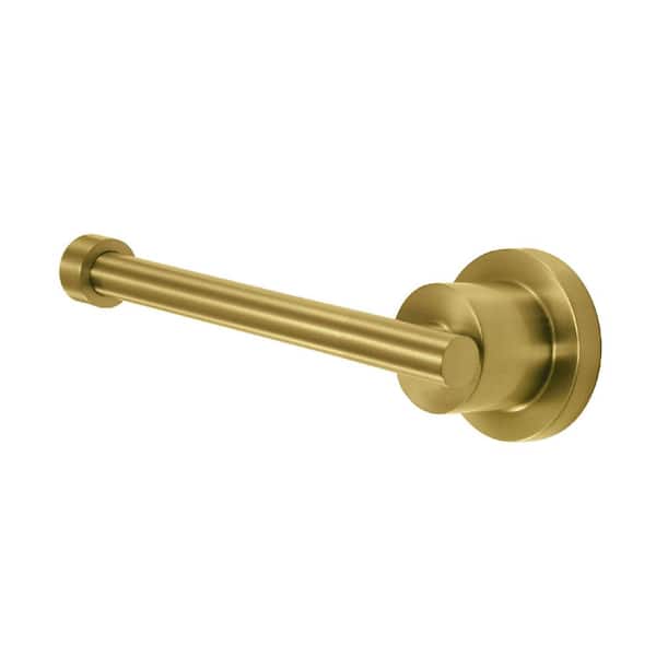 Kingston Brass Concord Drill and Screw Mount Toilet Paper Holder in Brushed Brass