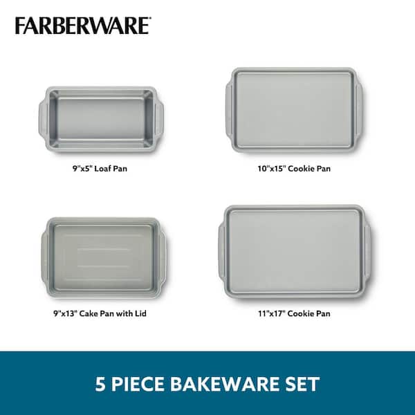 Farberware Cookie Sheet 10" x 15" Dishwasher Safe Bakeware Nonstick Cookie Pan 