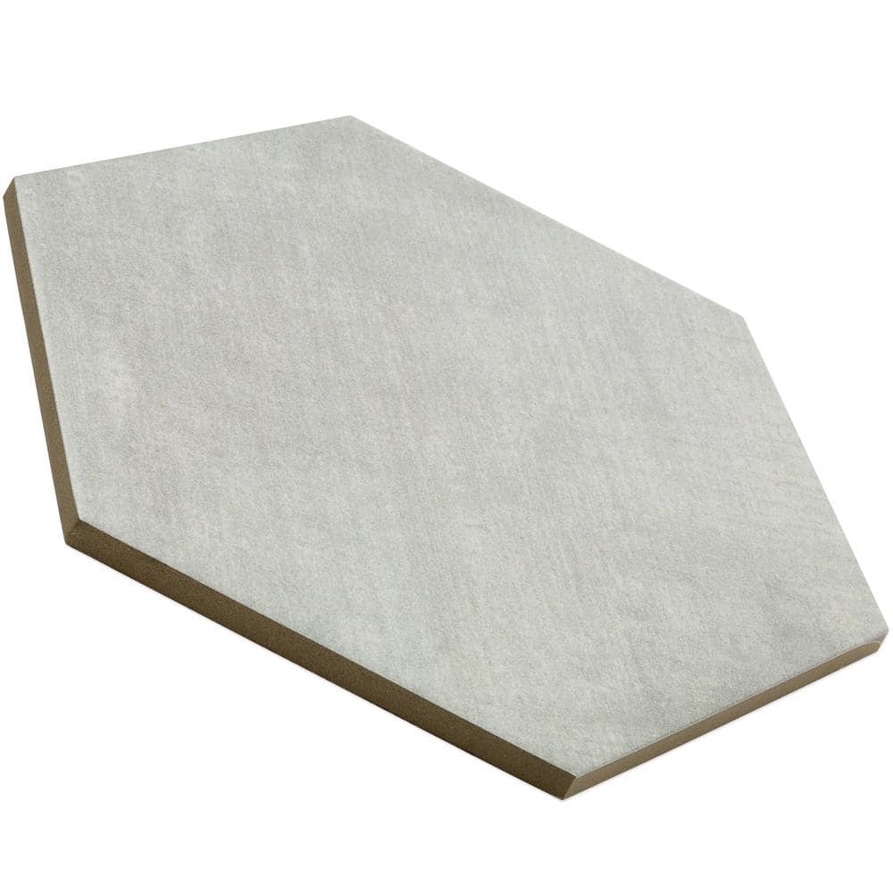 Light Gray Hexagon Matte Porcelain Floor & Wall Tile