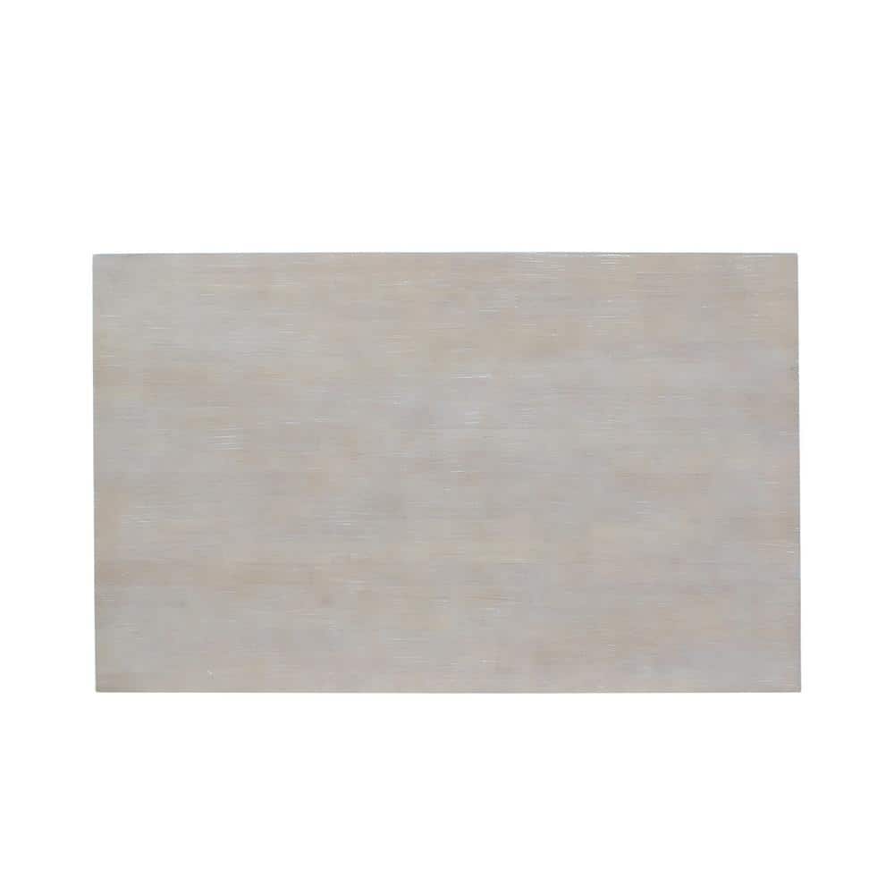 Solid Wood 30"X 48" Dining Table Washed Gray Taupe - International Concepts