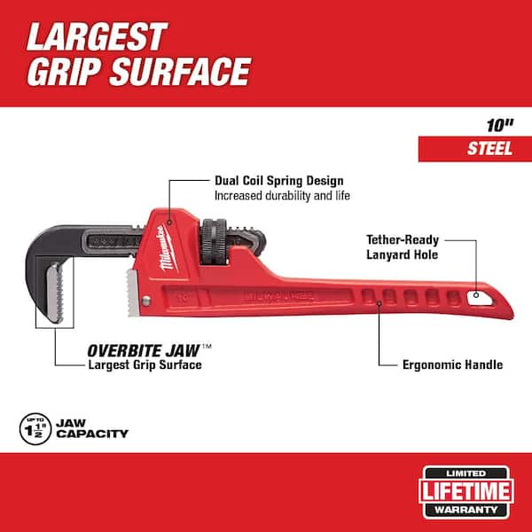 10 in. Steel Pipe Wrench