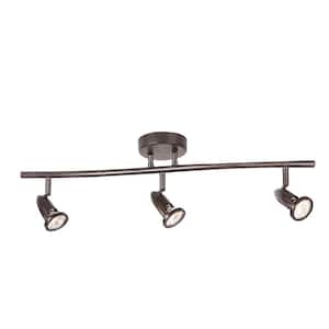 Stingray 2.2 ft. 3-Light Oil Rubbed Bronze Track Light Fixture with Adjustable Heads