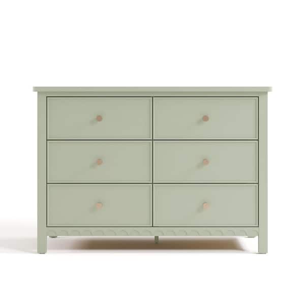 Sasha Sage 6 Drawer 47.48 in. Wide Dresser