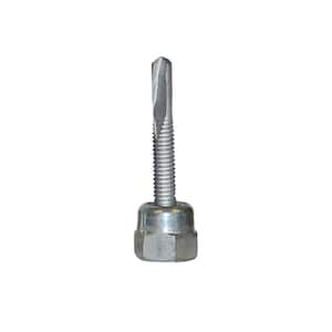 1/4-20 in. x 1 in. Vertical Rod Anchor Super Screw with Teks and 1/4 in. Threaded Rod Fitting for Steel (25-Pack)