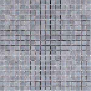 Skosh Glossy Metal Gray 11.6 in. x 11.6 in. Glass Mosaic Wall and Floor Tile (18.69 sq. ft./case) (20-pack)