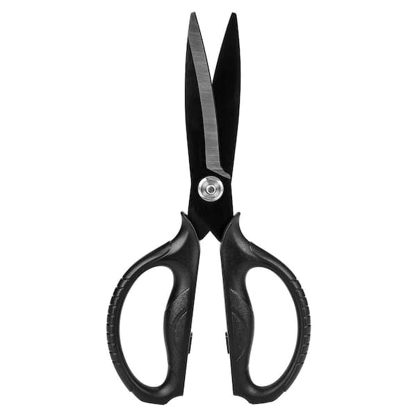 8.11 in. Black Titanium Plated Kitchen Scissors, Kitchen Shears for Food, Micro Serrated with Detachable Blades