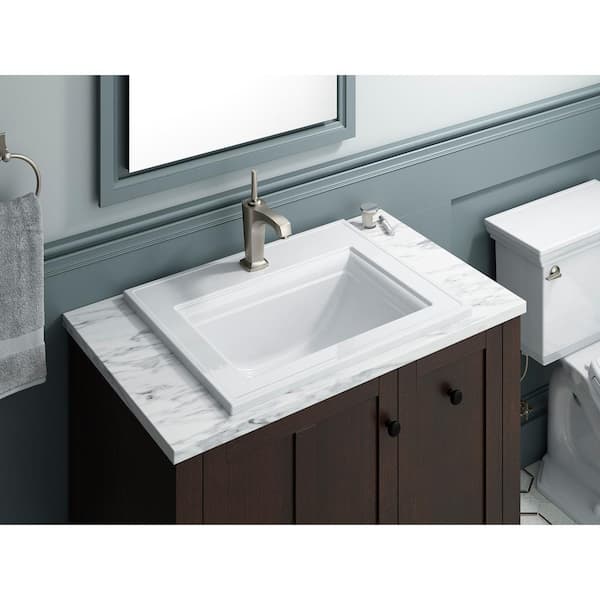 Memoirs Stately 22-3/4 in. Drop-In Vitreous China Bathroom Sink in White
