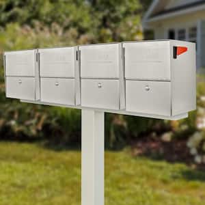 Mail Boss Package Master X3 Locking Post Mount Mailbox Combo Kit