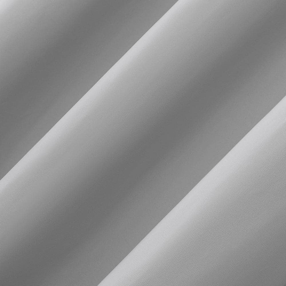 Silver Gray Blackout Thermal Back Tab Curtain Panel