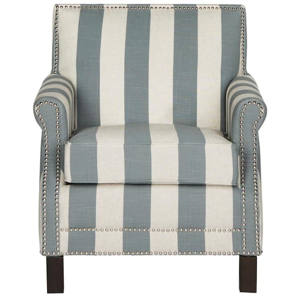 SAFAVIEH Easton Gray/Off-White Accent Chair