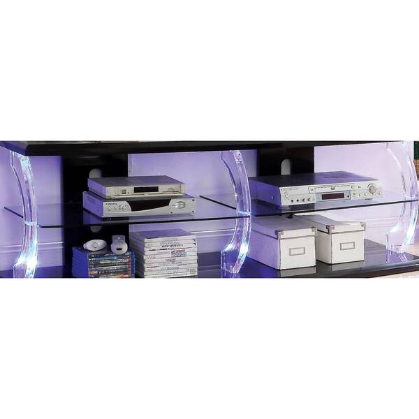 clear plastic tv stand