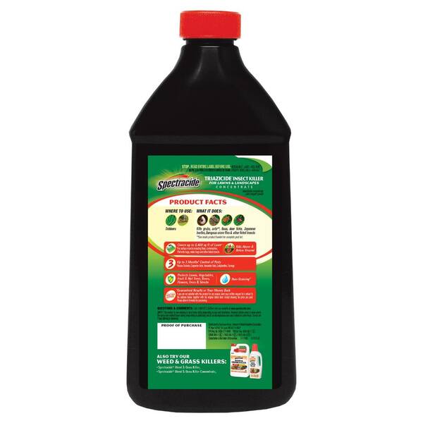 Spectracide Triazicide 32 Fl Oz Concentrate Lawn Insect Killer Hg 95829 2 The Home Depot