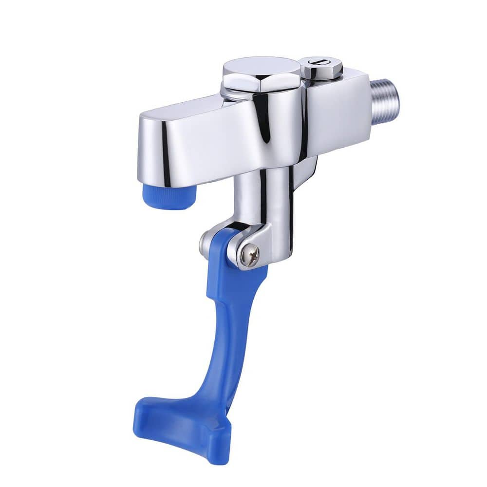 Brass Commercial Wall Mounted Pot Filler Faucet, Push-Back Water Bottle Filling Station in Polished Chrome Male Inlet price history on PriceWatchPro