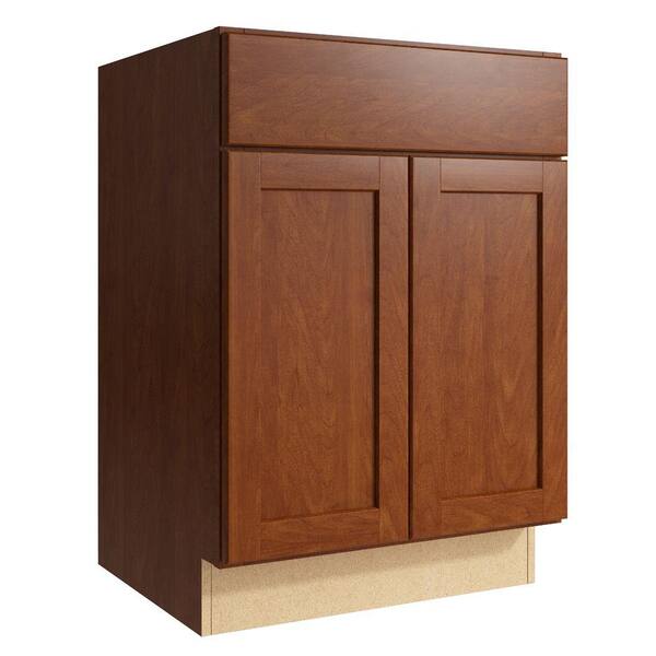Cardell Pallini 24 in. W x 34 in. H Vanity Cabinet Only in Nutmeg