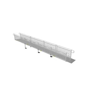 PATHWAY 3G 28 ft. Wheelchair Ramp Kit with Solid Surface Tread and Vertical Picket Handrails