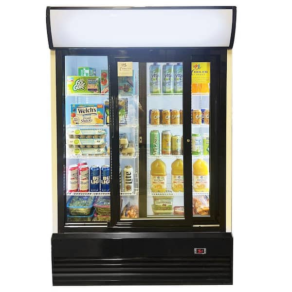 LG 48 in. W 35.3 cu. ft. Sliding Glass Door Reach-In Merchandiser in White
