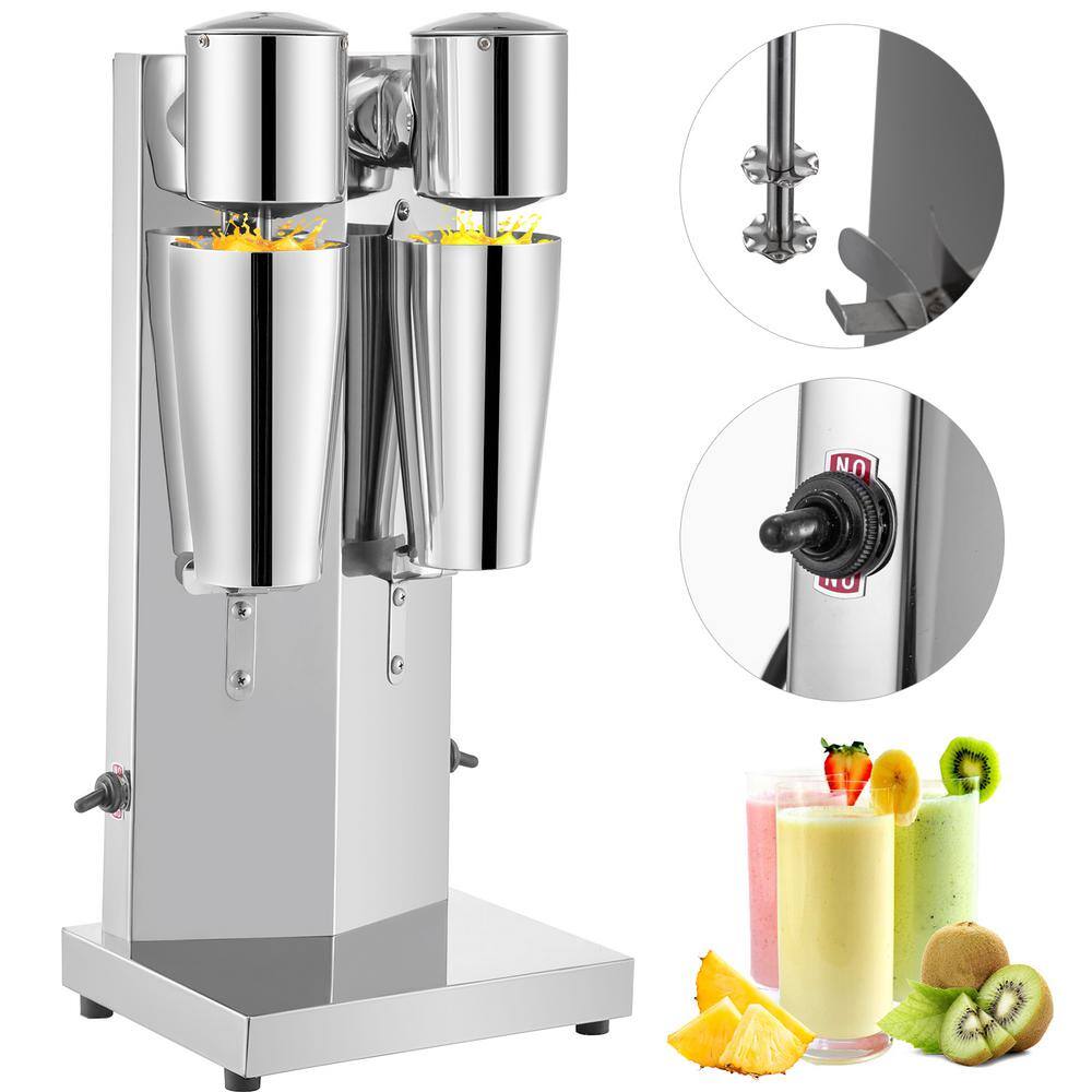 Milkshake Maker Kit 180-Watt Stainless Steel Electric Double Head Milkshake Maker, 800 ml Cup, Silver 2-Speed Adjustable price history on PriceWatchPro