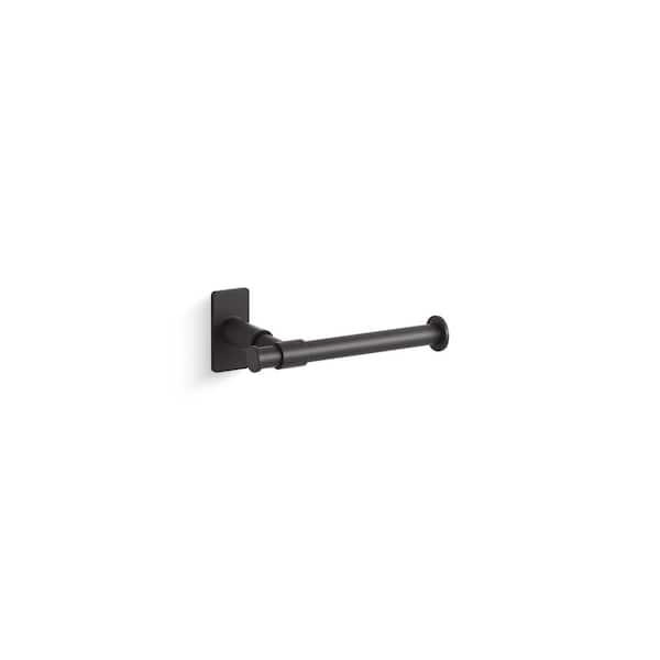 Castia By Studio McGee Pivoting Toilet Paper Holder in Matte Black
