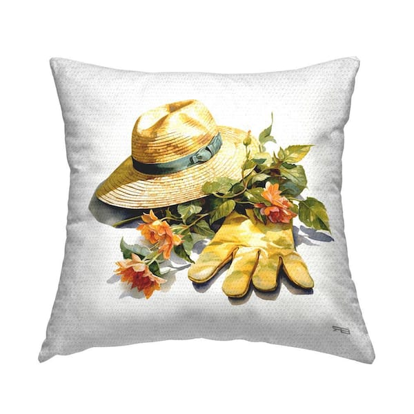 Stupell Industries Floral Gardening Gear Outdoor Printed Throw Pillow by RB
