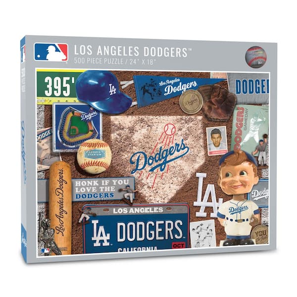 YouTheFan MLB Los Angeles Dodgers Retro Series Puzzle (500-Pieces
