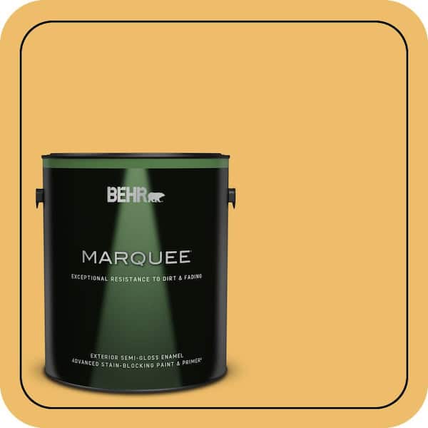 BEHR MARQUEE 1 gal. Home Decorators Collection #HDC-MD-24 Luscious Lemon Semi-Gloss Enamel Exterior Paint & Primer