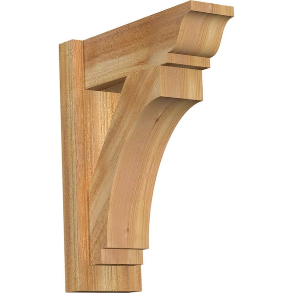 Ekena Millwork 6 in. x 20 in. x 16 in. Western Red Cedar Imperial Traditional Rough Sawn Outlooker