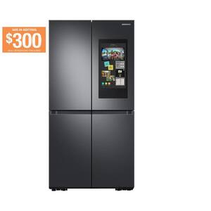 35.8 in. 22.5 cu. ft. Counter Depth French Door Refrigerator in Black Stainless Steel with Smudge-Proof Finish