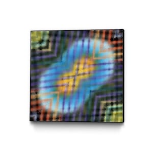 30 in. x 30 in. "Pi_dot_pi_1-6_4" by Xos Salgado Framed Wall Art