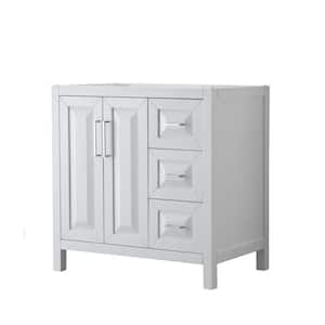 Daria 35 in. Single Bathroom Vanity Cabinet Only in White