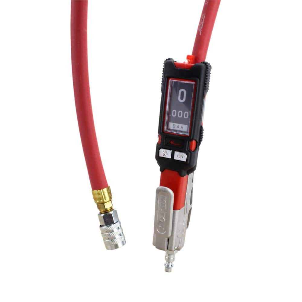 Milton Digital Tire Inflator Pressure Gauge 36 in. Air Hose (160 PSI) ±
