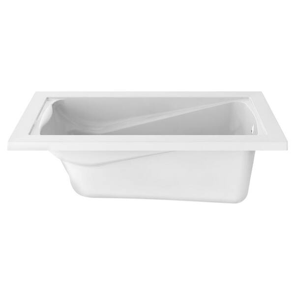 American Standard Green Tea 60 in. x 36 in. Rectangular Soaking Bathtub with Reversible Hand Drain in White