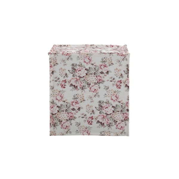 Rustic Manor Edmund Cluster Red Ottoman Upholstered Linen