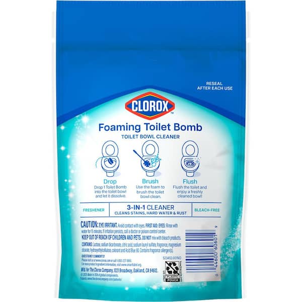Clorox Foaming Toilet Bomb Fresh Scent Toilet Bowl Cleaner (15