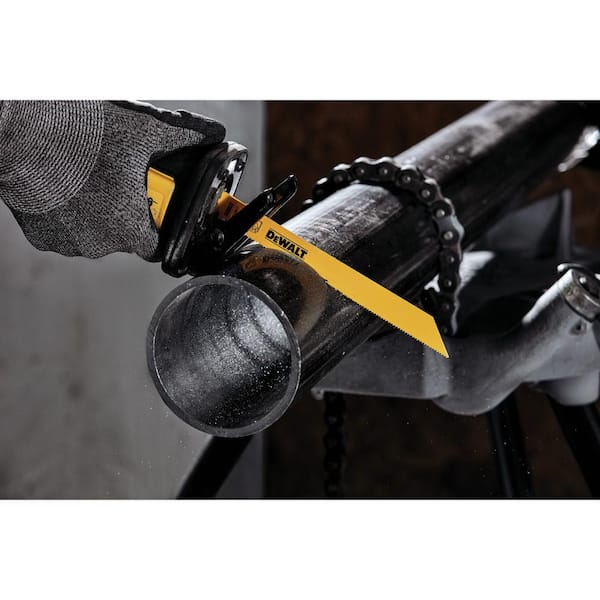 Diablo Steel Demon Amped 6-inch 8 TPI Carbide Tipped Reciprocating Blade For Thick Metal C 3 Pack - View #4