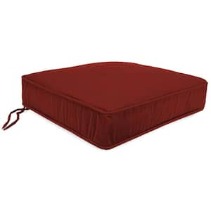 22.5 in. L x 22.5 in. W x 5 in. T Outdoor Deep Seat Cushion in Canvas Brick