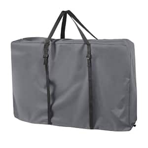 42 in. L x 9 in. W x 28 in. H Chair Storage Bag for Folding Longue Chair Gray