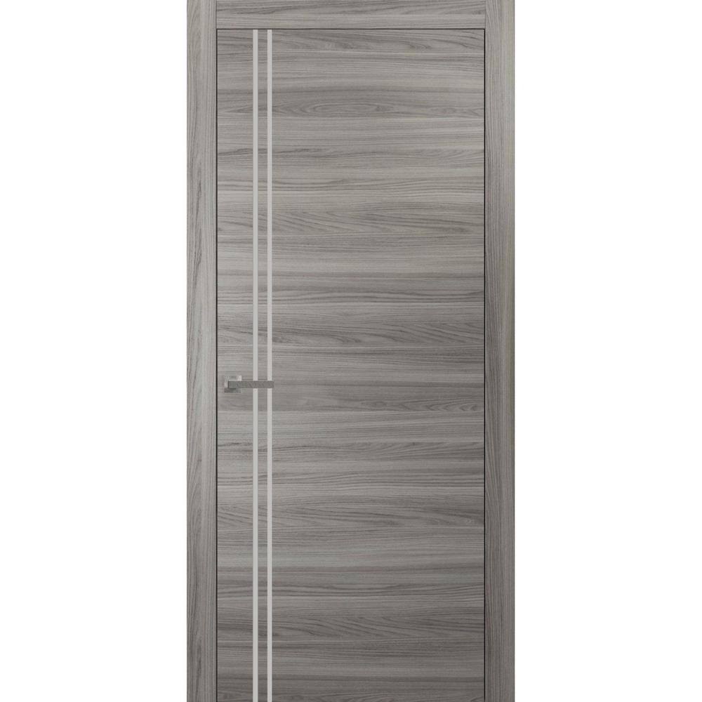 42 in. x 80 in. 1 Panel Ginger Ash Finished Solid Wood with Honeycomb Sliding Door with Hardware price history on PriceWatchPro
