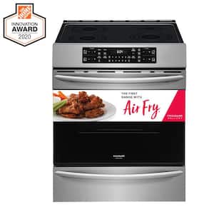 30 in. 5.4 cu. ft. Front Control Induction Range with Air Fry in Stainless Steel