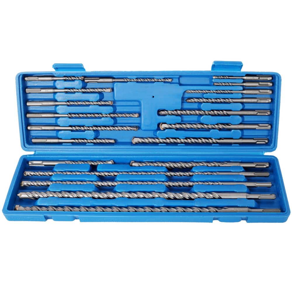 Impact Hammer Drill Bit Set, aluminum, SDS Plus Drill Bit Set,Carbide Tipped,with Storage Case for Concrete, Stone price history on PriceWatchPro