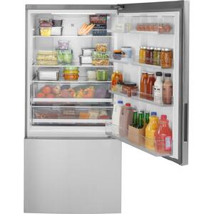 17.7 cu. ft. Bottom Freezer Refrigerator in Fingerprint Resistant Stainless Steel, Counter Depth