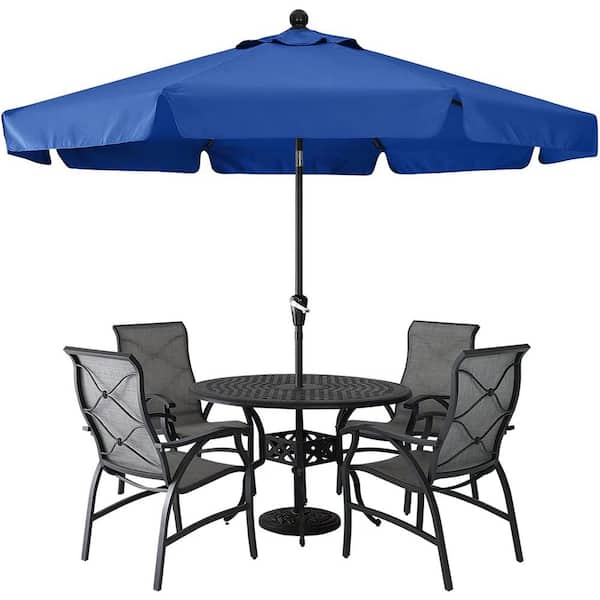 ABCCANOPY 9 ft. Aluminum Market Tilt Outdoor Patio Umbrella, Blue