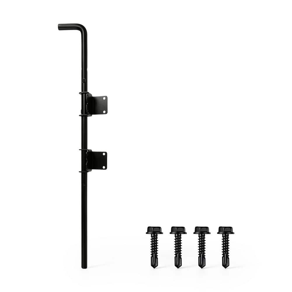 Cane Bolt 24.6 in. x 2.1 in. Black Steel Fence Gate Drop Rod, Gate Ground Latch price history on PriceWatchPro