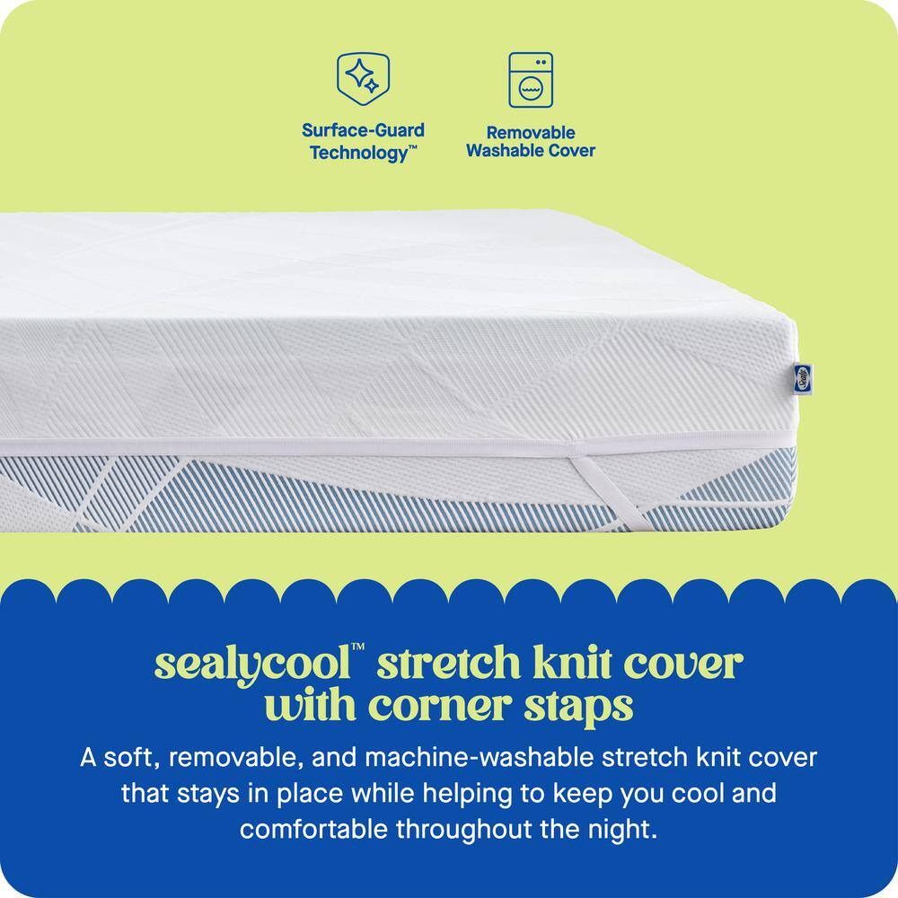 Twin Size Gel Memory Foam Mattress Topper with Cooling Cover