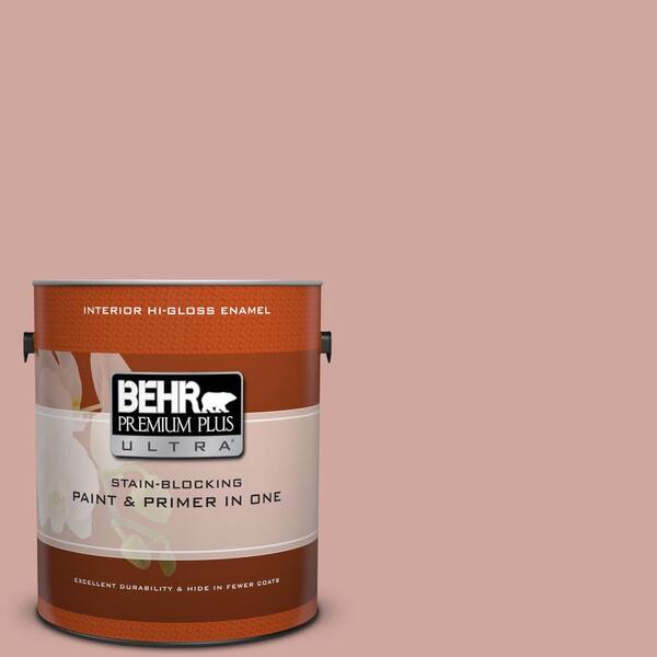 BEHR Premium Plus Ultra 1 gal. #200E-3 Cinnamon Cocoa Hi-Gloss Enamel Interior Paint and Primer in One