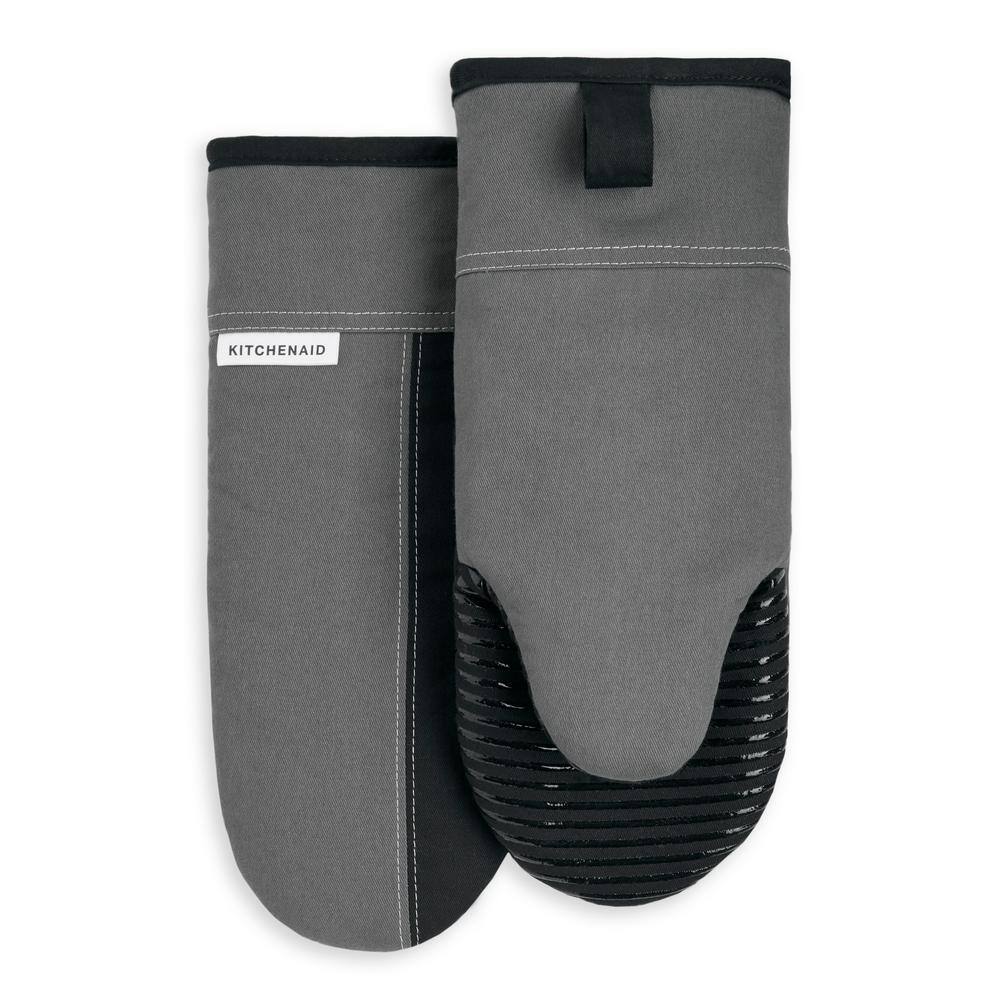 KitchenAid Beacon Cotton Silver Oven Mitt (2Pack) O2013115TDKA 292 The Home Depot